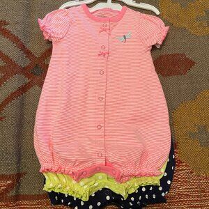 NWOT Simple Joys by Carters Baby Girl Rompers - 3 pack